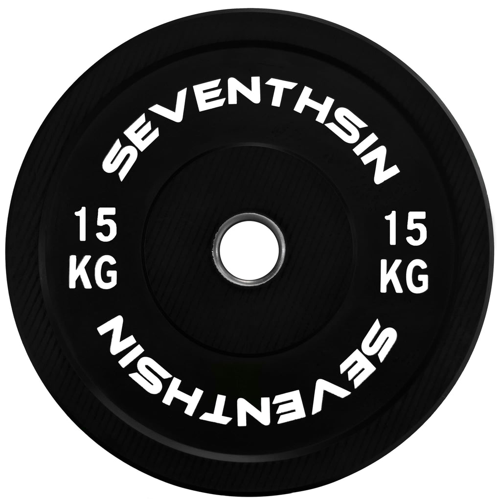 15kg Virgin Bumper Plate - Single - Seventh Sin Fitness