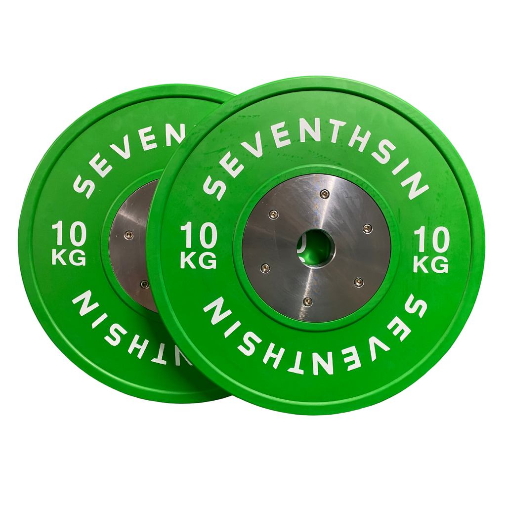 10kg Coloured Competition Plates - Pair - Seventh Sin Fitness