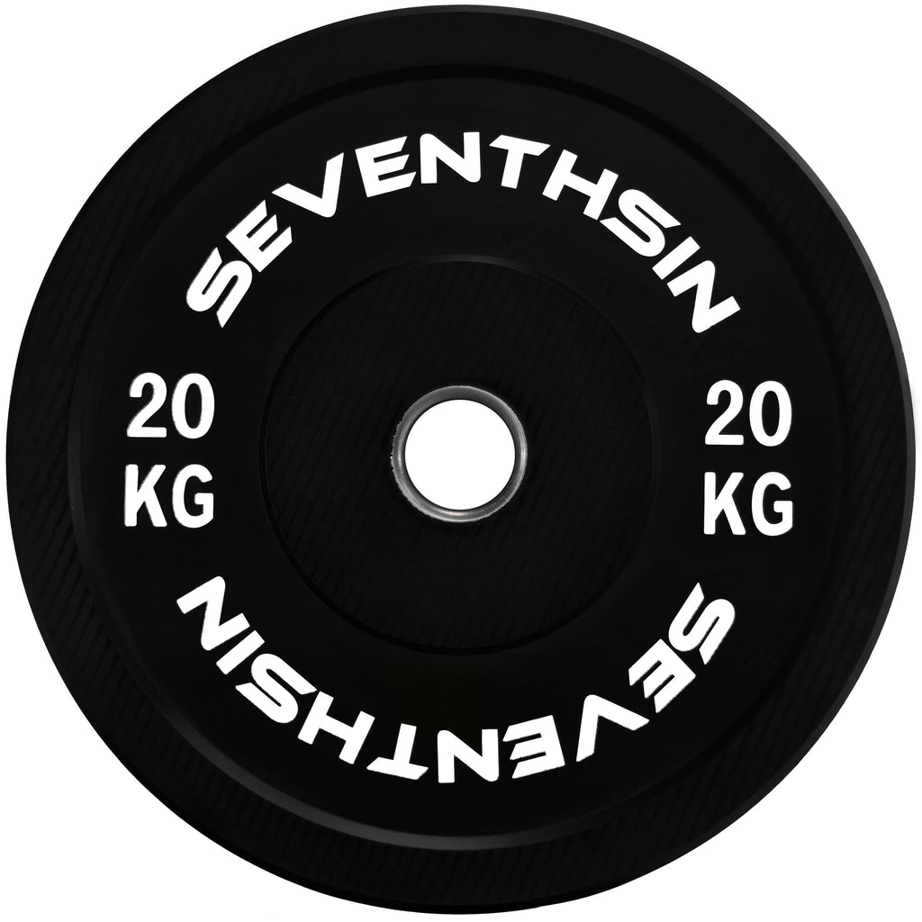 20kg Virgin Bumper Plate - Single - Seventh Sin Fitness