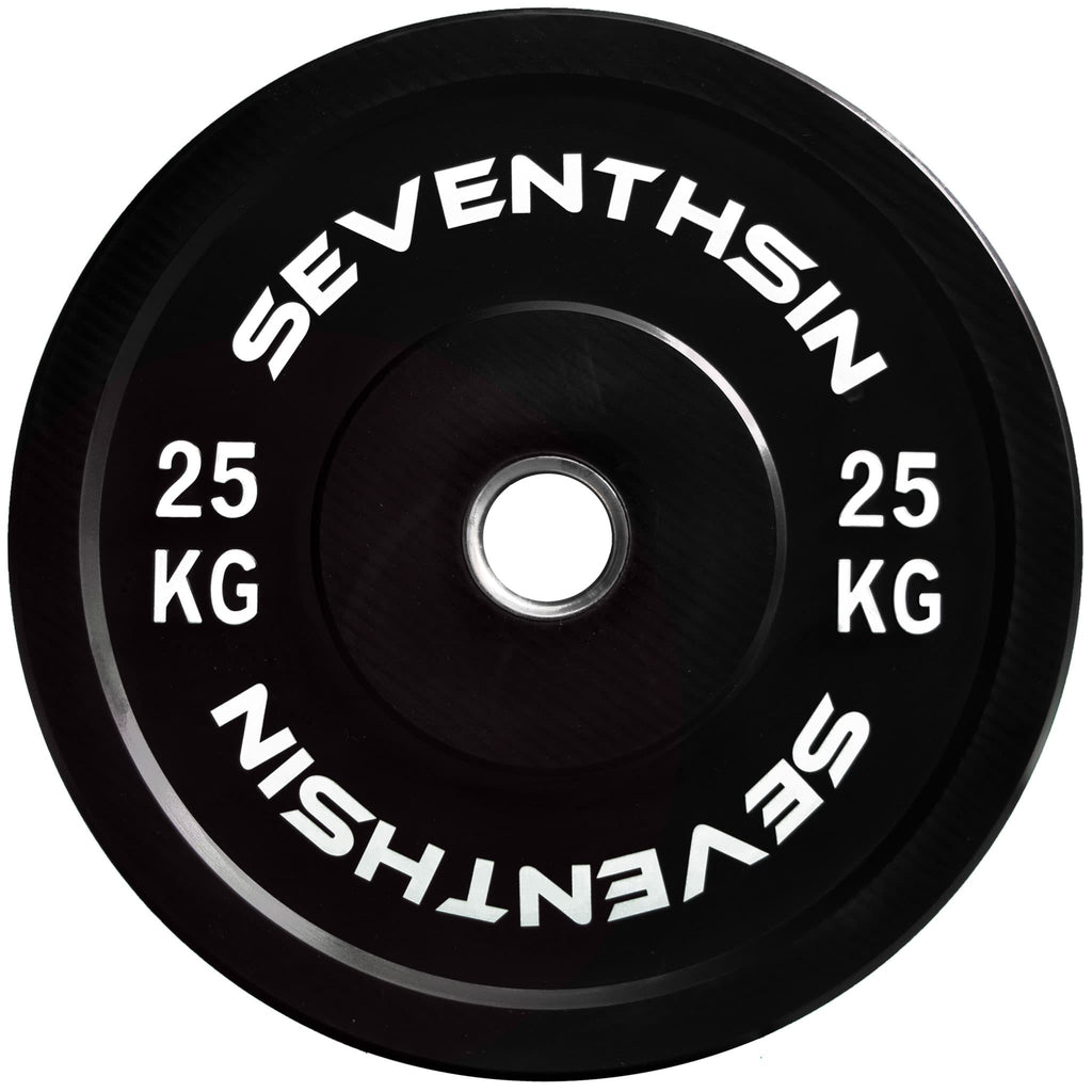 25kg Virgin Bumper Plate - Single - Seventh Sin Fitness