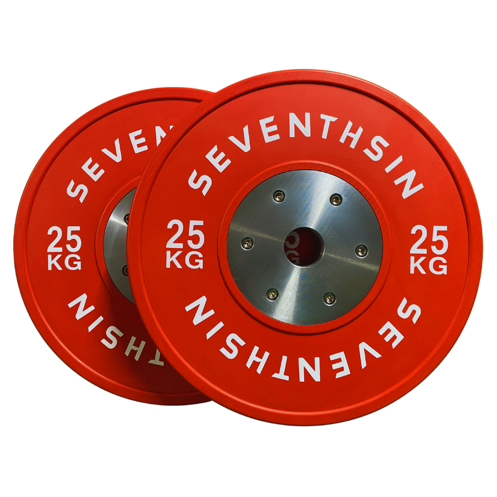 25kg Coloured Competition Plates - Pair - Seventh Sin Fitness