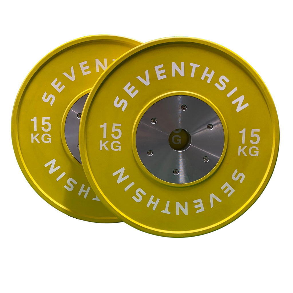 15kg Coloured Competition Plates - Pair - Seventh Sin Fitness