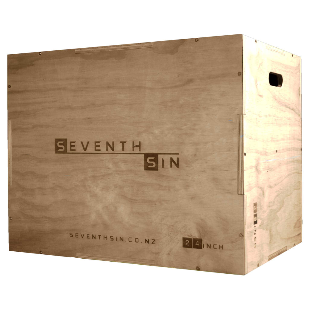 Seventh Sin Wood Plyometric Box - 3 in 1 - Seventh Sin Fitness